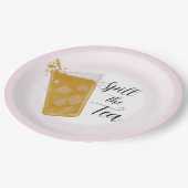 Spill the Tea Party Plates Papieren Bordje (Gekanteld)