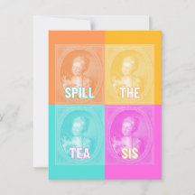 "Spill the Tea Sis" ( portret pop kunst)