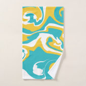 Spill - Turquoise en Yellow Bad Handdoek (Handdoek)