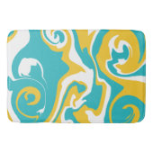 Spill - Turquoise en Yellow Badmat (Voorkant)