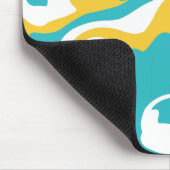 Spill - Turquoise en Yellow Muismat (Hoek)