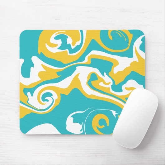 Spill - Turquoise en Yellow Muismat (Met muis)