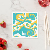 Spill - Turquoise en Yellow Servet (Insitu)