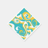 Spill - Turquoise en Yellow Servet (Hoek)
