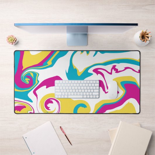 Spill - Turquoise, Geel, Roze en Wit Bureaumat (Kantoor 1)