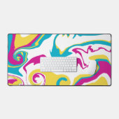 Spill - Turquoise, Geel, Roze en Wit Bureaumat (Keyboard & Muis)