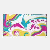 Spill - Turquoise, Geel, Roze en Wit Bureaumat (Voorkant)