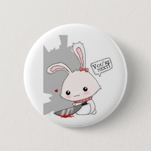 Spilla Killer Bunny Ronde Button 5,7 Cm (Voorkant)