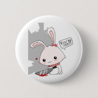Spilla Killer Bunny Ronde Button 5,7 Cm