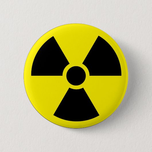 SPILLA LOGO RADIOATTIVITA'' RONDE BUTTON 5,7 CM (Voorkant)