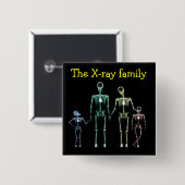 Spilla-rayfamilie Vierkante Button 5,1 Cm (Voorkant /achterkant)