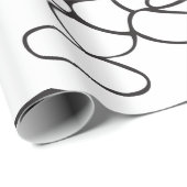 Spilled Beans Black and White Outline Cadeaupapier (Rol Hoek)