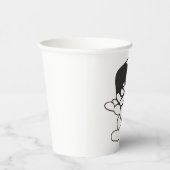 Spilled Beans Black and White Outline Papieren Bekers (Rechts)