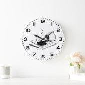 Spilled Coffee on Report Funny Office Mishap Grote Klok (Huis)