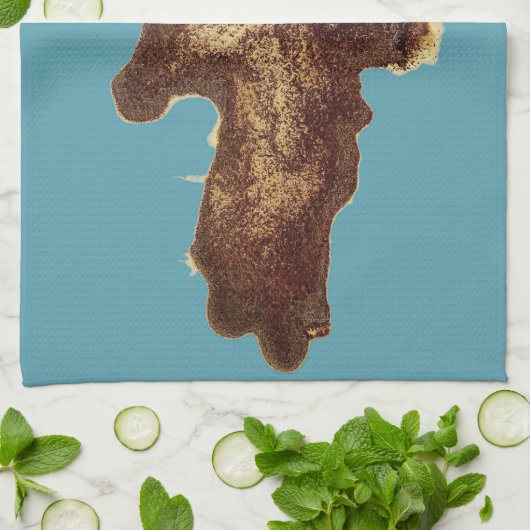 Spilled Coffee Theedoek (Gevouwen)