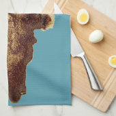 Spilled Coffee Theedoek (Quarter Fold)