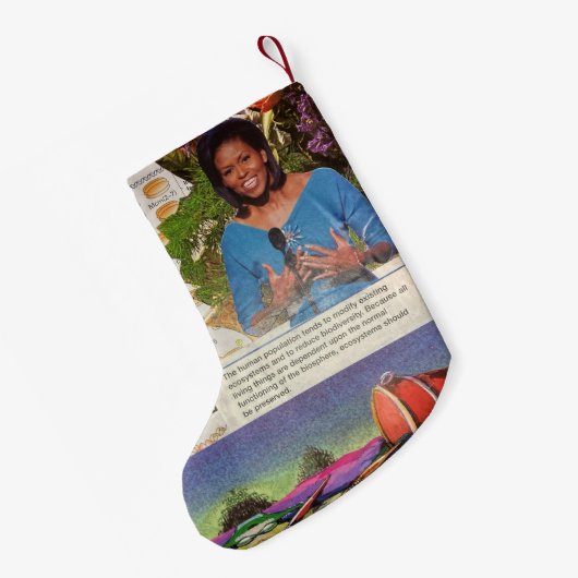 Spilled Truths A Collage of Science Society Hope Kleine Kerstsok (Achterkant (Hangend))