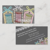 Spillen van schroefdraad, naaigarend naadwerk visitekaartje (Voorkant / Achterkant)