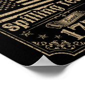 Spilling thee sinds 1773 4th van juli cadeau poster (Hoek)