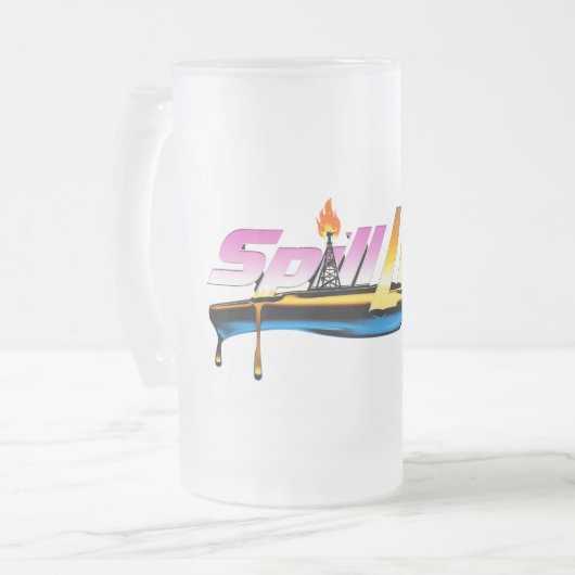 SpillLife Frosted Glass Mok – Cool Look. (Voorkant links)