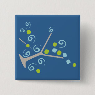 Spilltini Vierkante Button 5,1 Cm