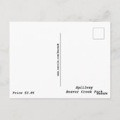 Spillway Close-up Beaver Creek Park Briefkaart (Achterkant)