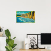 Spillway Gates op Bonneville Dam Poster (Thuiskantoor)