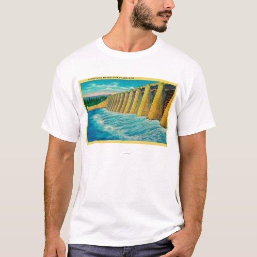 Spillway Gates op Bonneville Dam T-shirt (Voorkant)