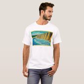 Spillway Gates op Bonneville Dam T-shirt (Voorkant volledig)