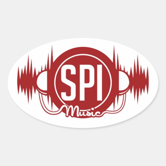 SPIMUSICINC Logo Red - Sticker (Voorkant)