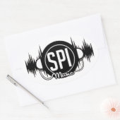 SPIMUSICINC Logo Zwart - Sticker (Envelop)