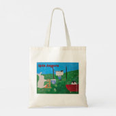 Spin Angora Tas/garenzak Tote Bag (Achterkant)