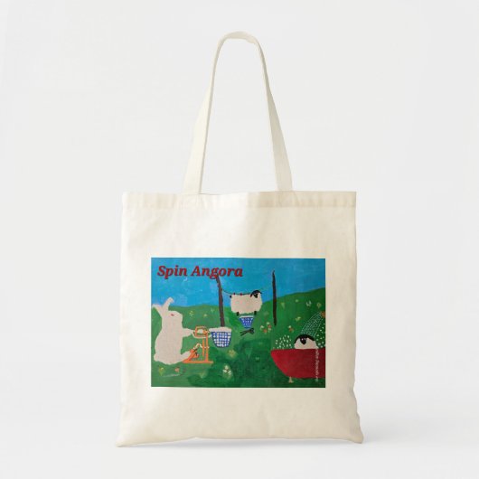 Spin Angora Tas/garenzak Tote Bag (Voorkant)