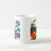 Spin-Art. 1974. Mijn allereerste werkstuk Koffiemok (Center)