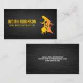 Spin Bike-instructrice Visitekaartje (Voorkant / Achterkant)