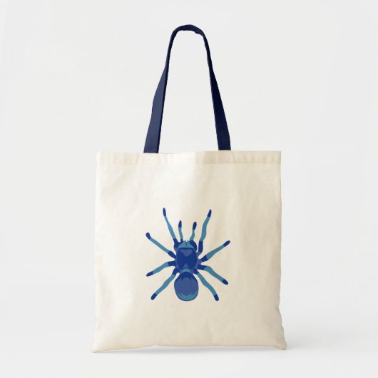 Spin (blauw) tote bag (Voorkant)
