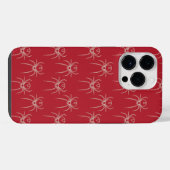 Spin - Bloedrood en Botwit iPhone Hoesje (Achterkant horizontaal)