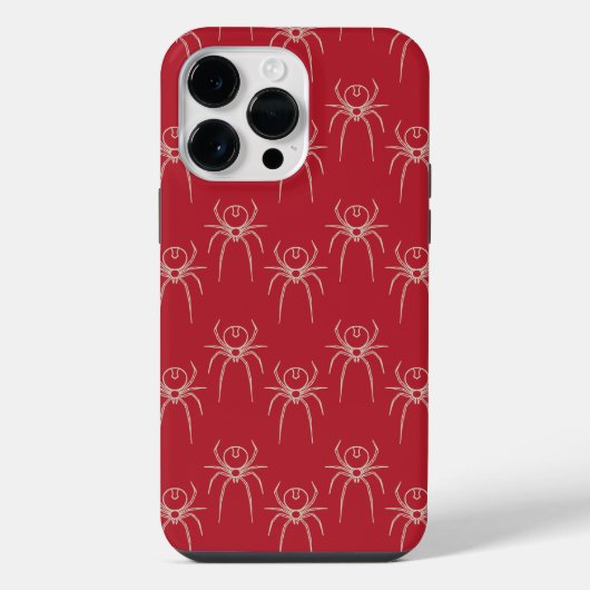 Spin - Bloedrood en Botwit iPhone Hoesje (Achterkant)