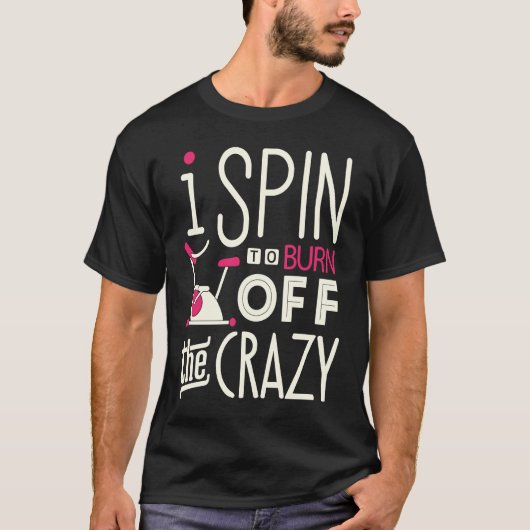 Spin Class Burn Off Crazy Indoor Spinning fiets Wo T-shirt (Voorkant)