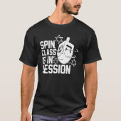 Spin Class is in Session Dreidel Funny Hanukkah Je T-shirt (Voorkant)