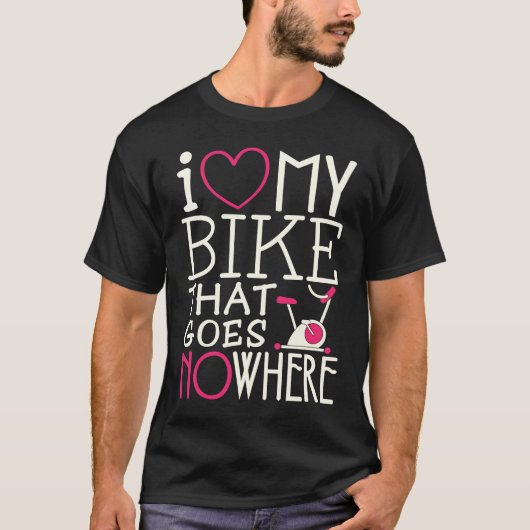 Spin Class Love My Bike Indoor Spin Wo T-shirt (Voorkant)