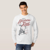 Spin Class - Nergens snel gaan - Briefpapier fiets T-shirt (Voorkant volledig)