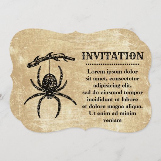 spin die van tak hangt kaart (Voorkant / Achterkant)