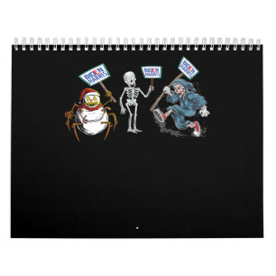 spin  Dode schedel Running Skeleton Snowman Spider Kalender