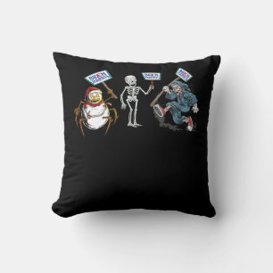 spin  Dode schedel Running Skeleton Snowman Spider Kussen