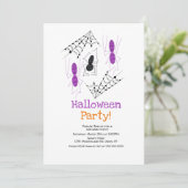 Spin Doodles Halloween Costume Party Kaart (Staand voorkant)