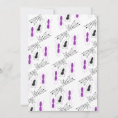 Spin Doodles Halloween Costume Party Kaart (Achterkant)