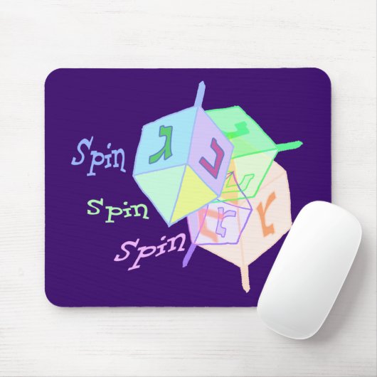 Spin Dreidels Mousepad Muismat (Met muis)