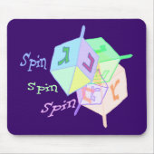 Spin Dreidels Mousepad Muismat (Voorkant)