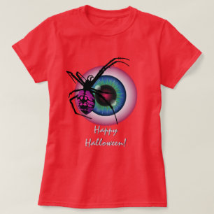 Spin en bloedschot Eyeball Halloween T-shirt